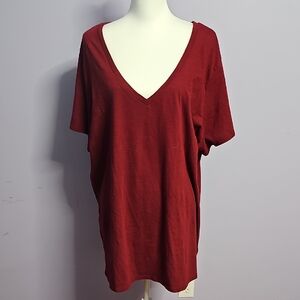 Universal Thread Maroon Oversized Relaxed‎ T-Shirt
